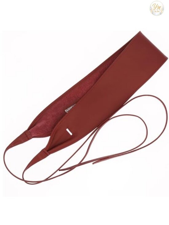 Women\'s Italian Leather Obi Belt Wide Waist Belt Adjustable